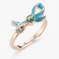 Stych - Cat Face, Bow, and Rose Adjustable Ring Set - Grace and Fox