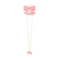 Stych - Pink Bow Locket Necklace - Grace and Fox