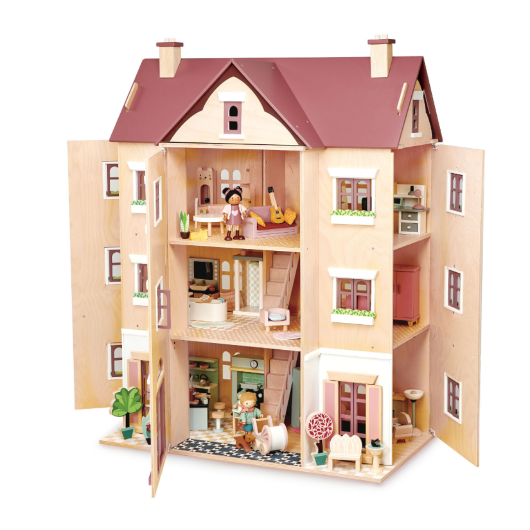 Tender Leaf Toys Fantail Hall Wooden Dolls House - Grace and Fox