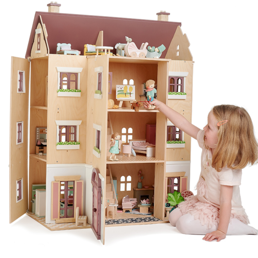 Tender Leaf Toys Fantail Hall Wooden Dolls House - Grace and Fox