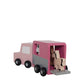 Jabadabado Wooden Horse Trailer with Horses - Grace and Fox