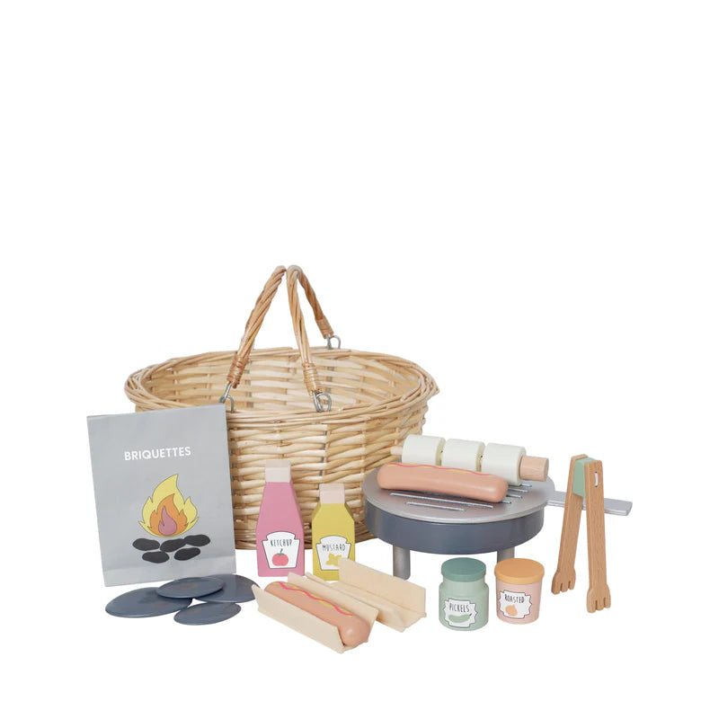 Jabadabado Wooden BBQ in a Basket - Grace and Fox