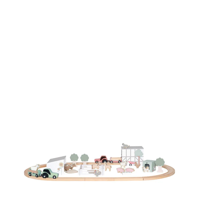Jabadabado Farm Train Set with Animals - Grace and Fox