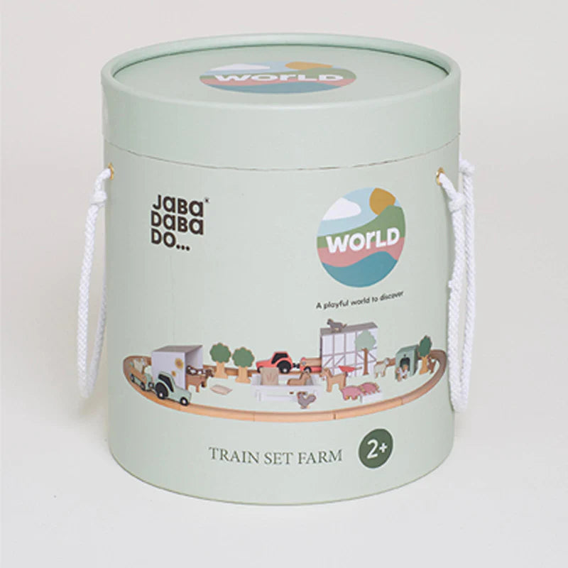 Jabadabado Farm Train Set with Animals - Grace and Fox