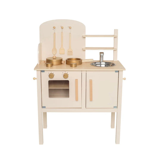 Jabadabado Wooden Play Kitchen - Cream - Grace and Fox