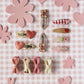 Gingham Heart Hair Clips - Rockahula - Grace and Fox