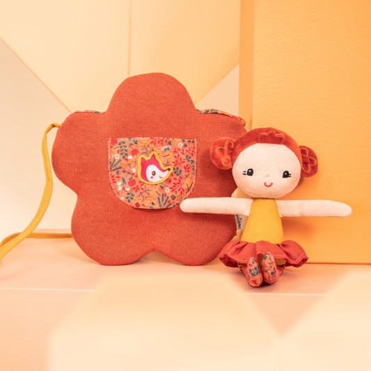 Lilliputiens - Adele Doll with Flower Bag - Grace and Fox
