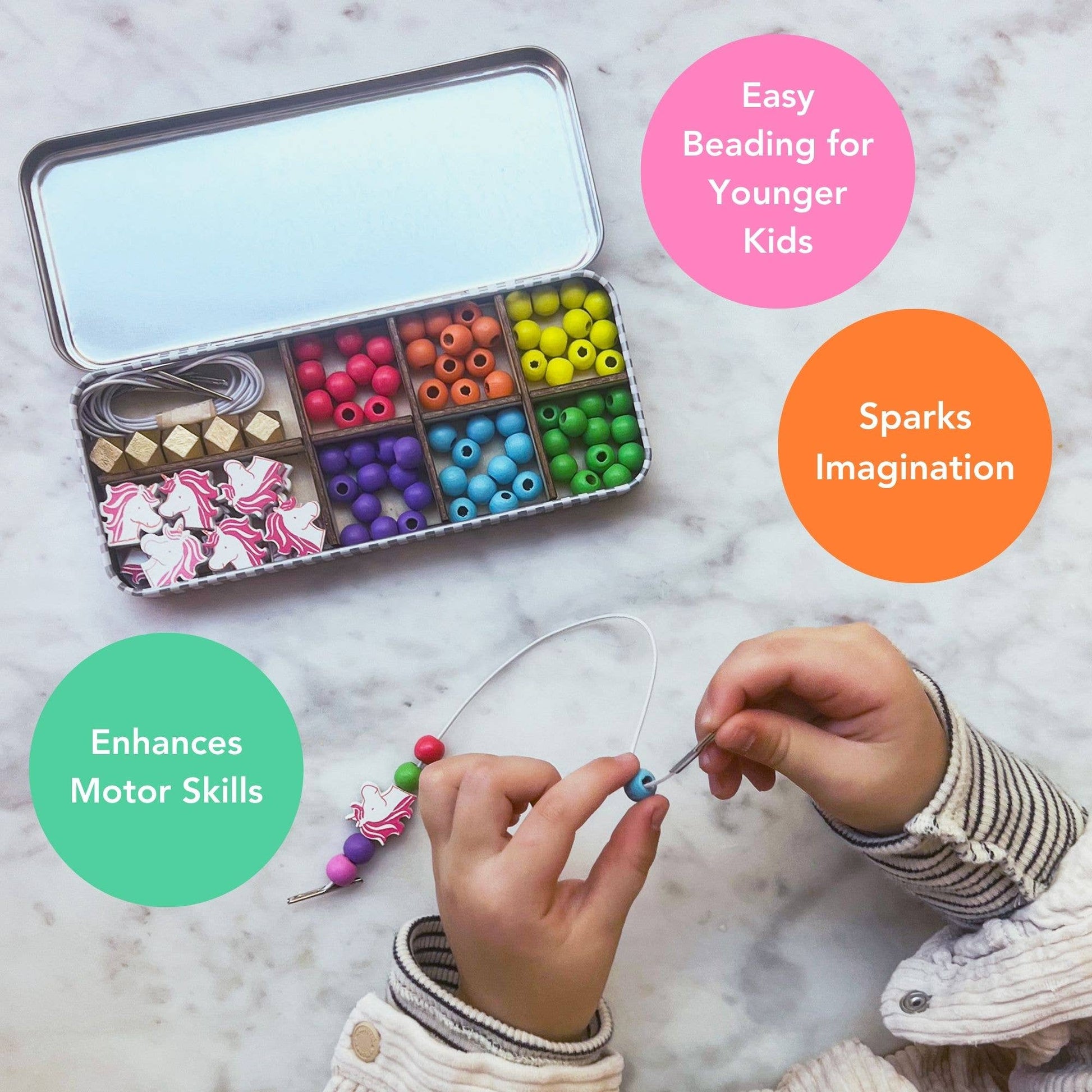 Unicorn Bracelet Bead Kit By Cotton Twist - Grace and Fox