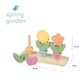 Orange Tree Toys - Stacking Wooden Flower Pots - Grace and Fox