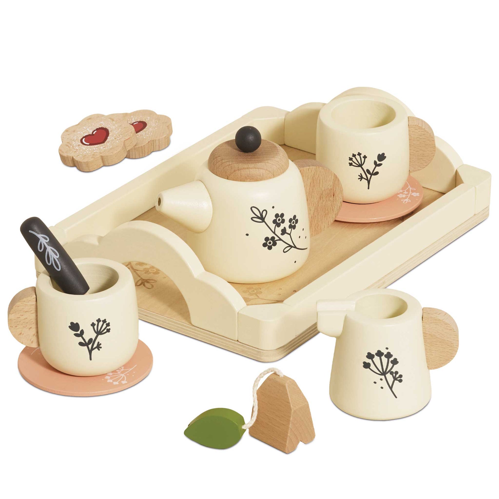 Le Toy Van Wooden Tea Set & Tray - Grace and Fox