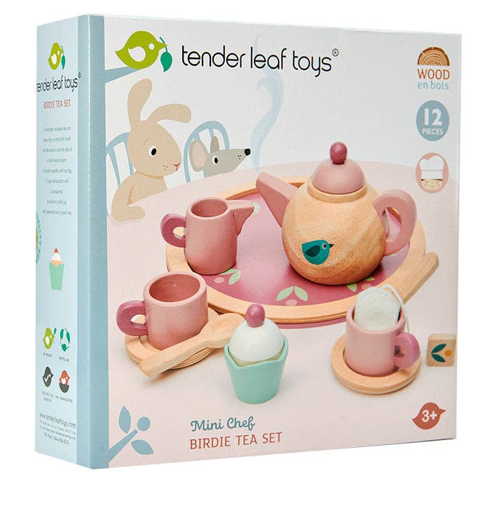 Tender Leaf Toys Wooden Birdie Tea Set - Grace and Fox