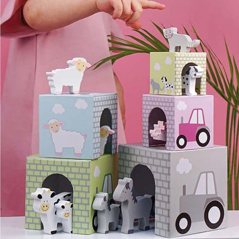 Jabadabado Animal Stacking Cubes - Grace and Fox