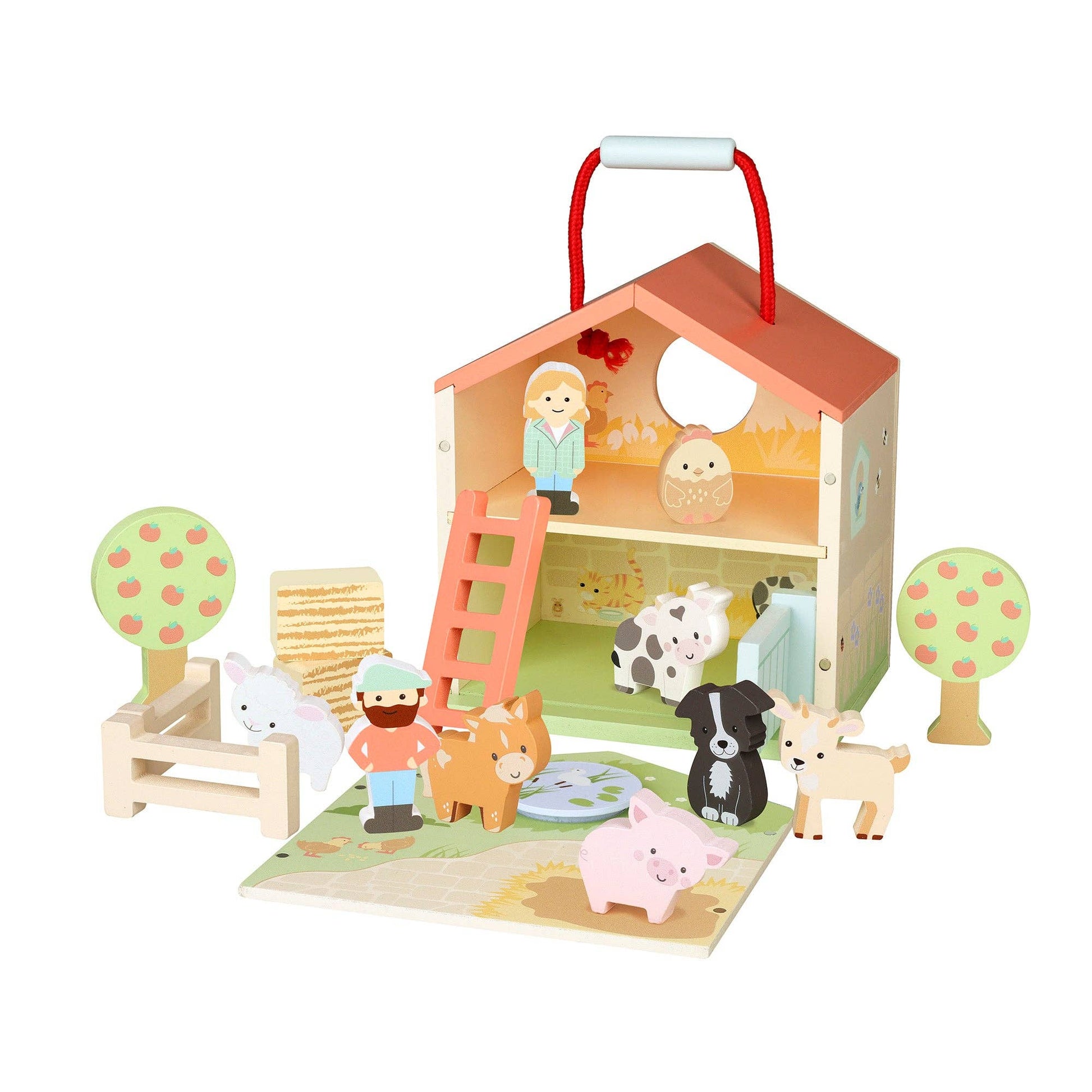 Orange Tree Toys - Wooden Farmyard Play Set - Grace and Fox