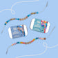Cotton Twist - Beaded BFF Friendship Bracelet Gift Kit: BLUE BFF