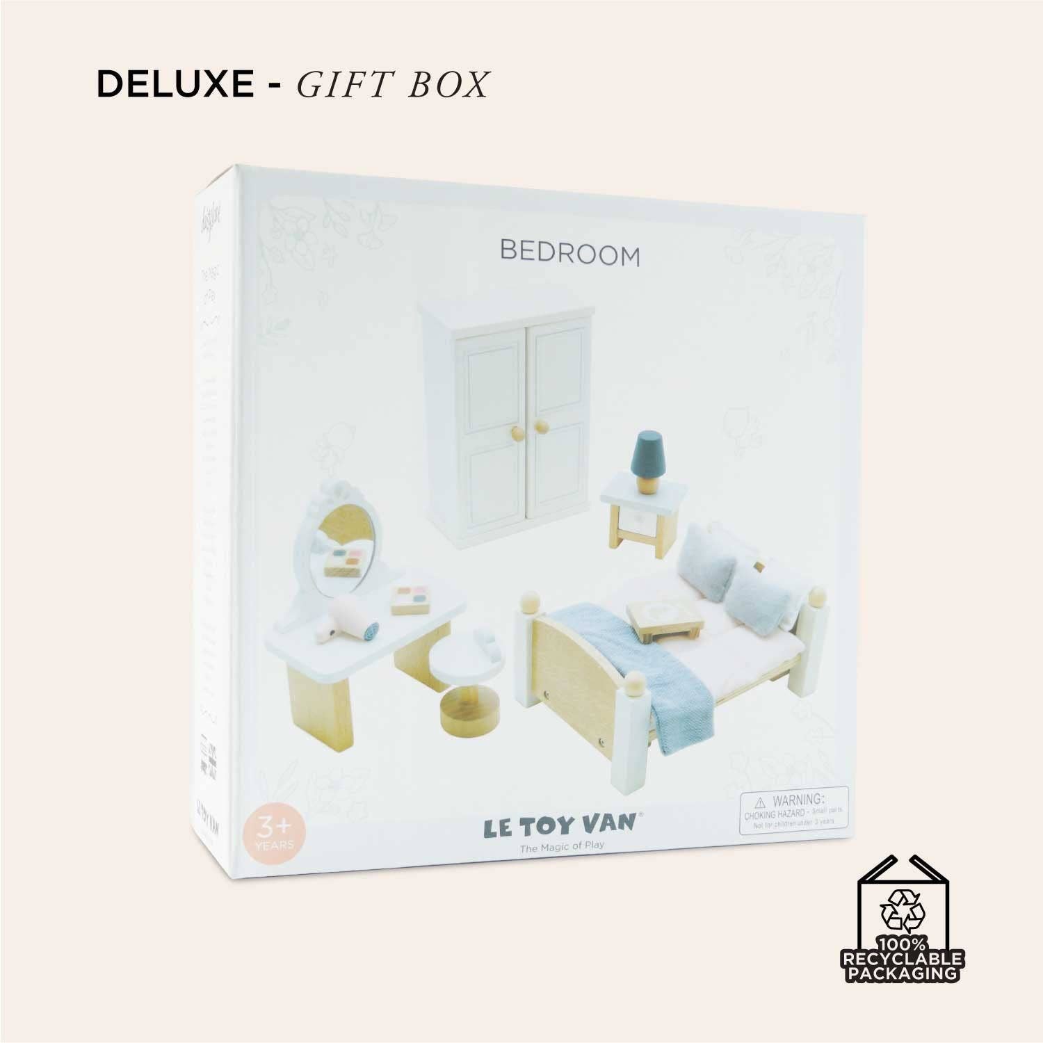Le Toy Van Wooden Dolls House Furniture Set - Bedroom - Grace and Fox
