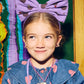 Stych - Polka Dot Statement Bow Headband Purple