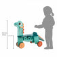 Janod Wooden Diplodocus Ride-On Balance Bike - Grace and Fox
