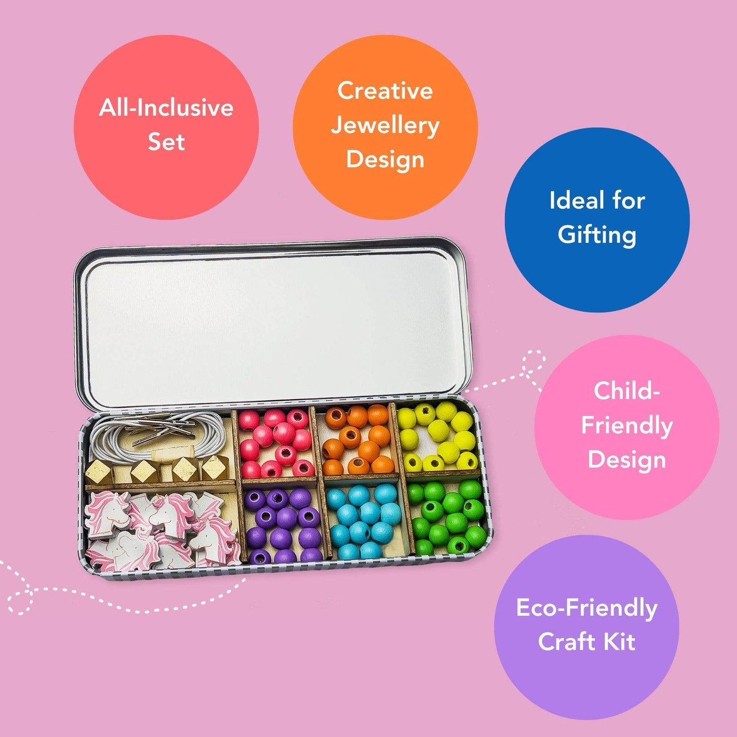Unicorn Bracelet Bead Kit By Cotton Twist - Grace and Fox