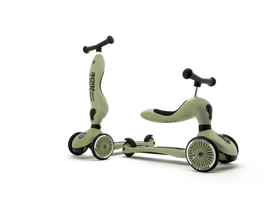 Scoot & Ride Highwaykick 1 Scooter - Olive