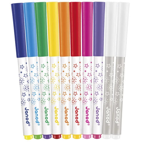 Janod Magic Felt Pens x10