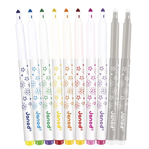 Janod Magic Felt Pens x10