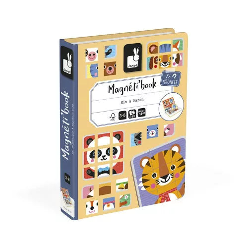 Janod Magneti'Book - Mix & Match Animals