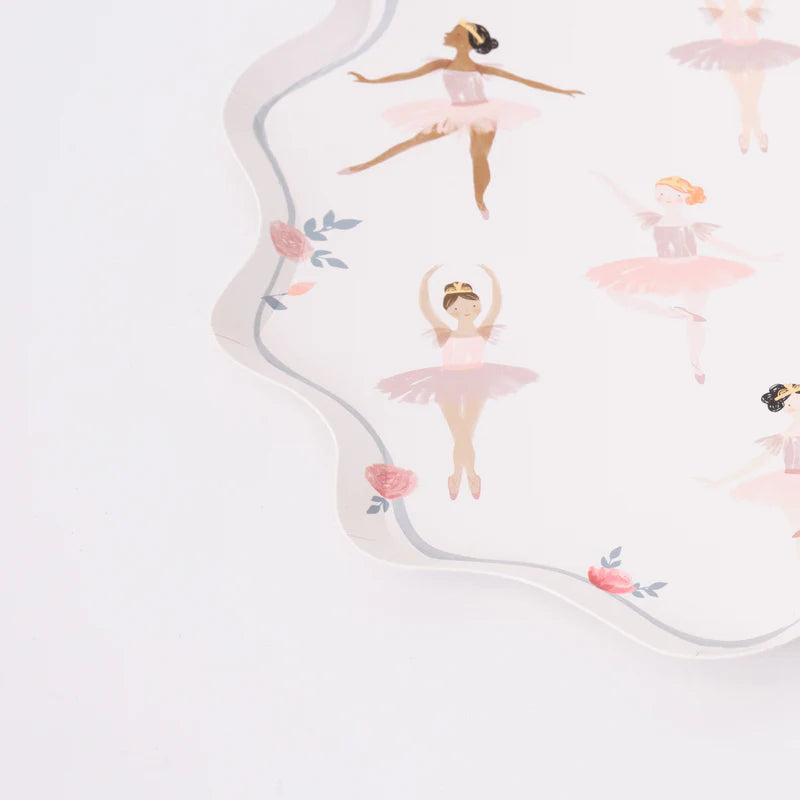 Ballerina Party Paper Plates (x8) by Meri Meri - Grace and Fox