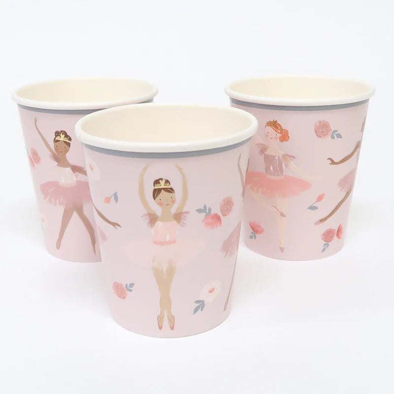 Ballerina Party Cups (x8) by Meri Meri - Grace and Fox