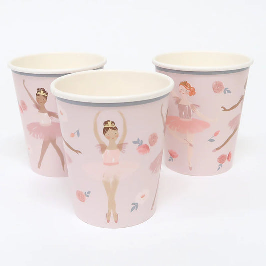 Ballerina Party Cups (x8) by Meri Meri - Grace and Fox