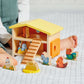 Janod Wooden My First Chicken Coop Shape Sorting Toy - Grace and Fox