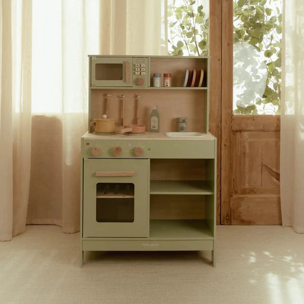 Little Dutch Wooden Play Kitchen - Mint FSC - Grace and Fox