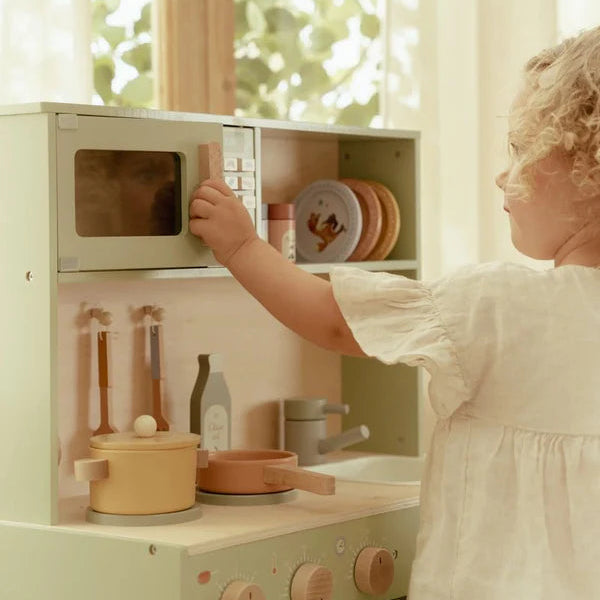Little Dutch Wooden Play Kitchen - Mint FSC - Grace and Fox