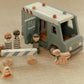 Little Dutch wooden police van toy with officers and dog