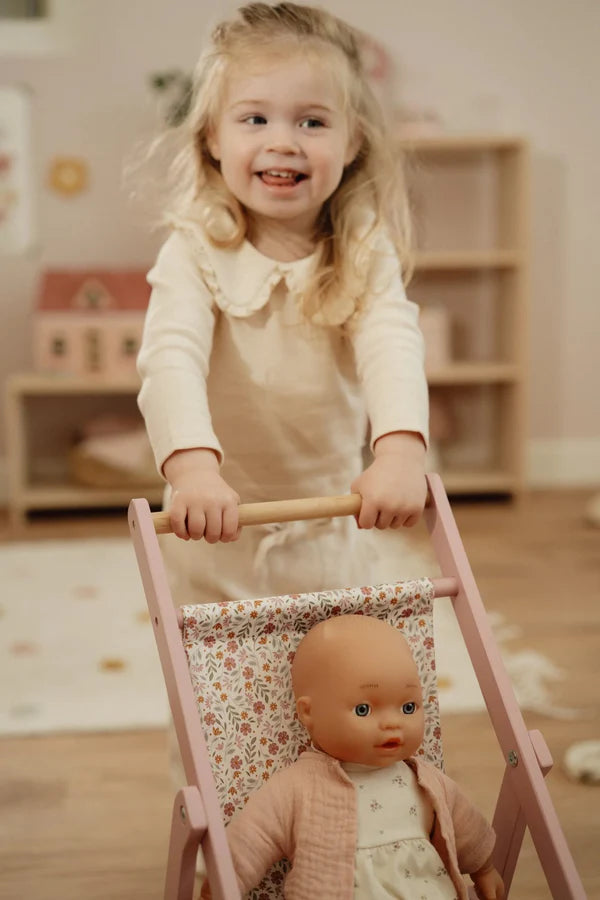 Little Dutch - Wooden Doll stroller FSC - Grace and Fox