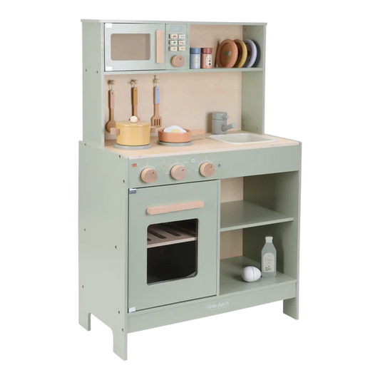 Little Dutch Wooden Play Kitchen - Mint FSC - Grace and Fox